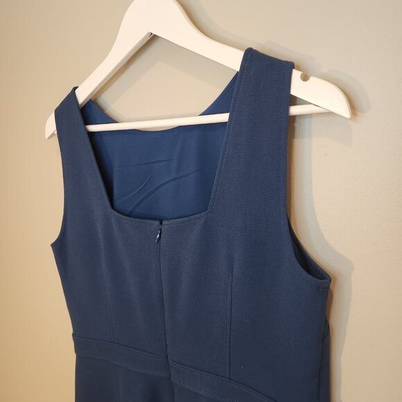 Ann Taylor Sheath Dress Bright Navy Sleeveless - Size 10 - Picture 4 of 7